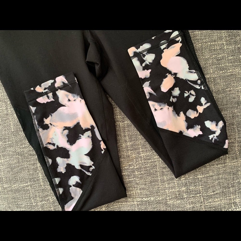 Zella cropped leggings with mesh detail